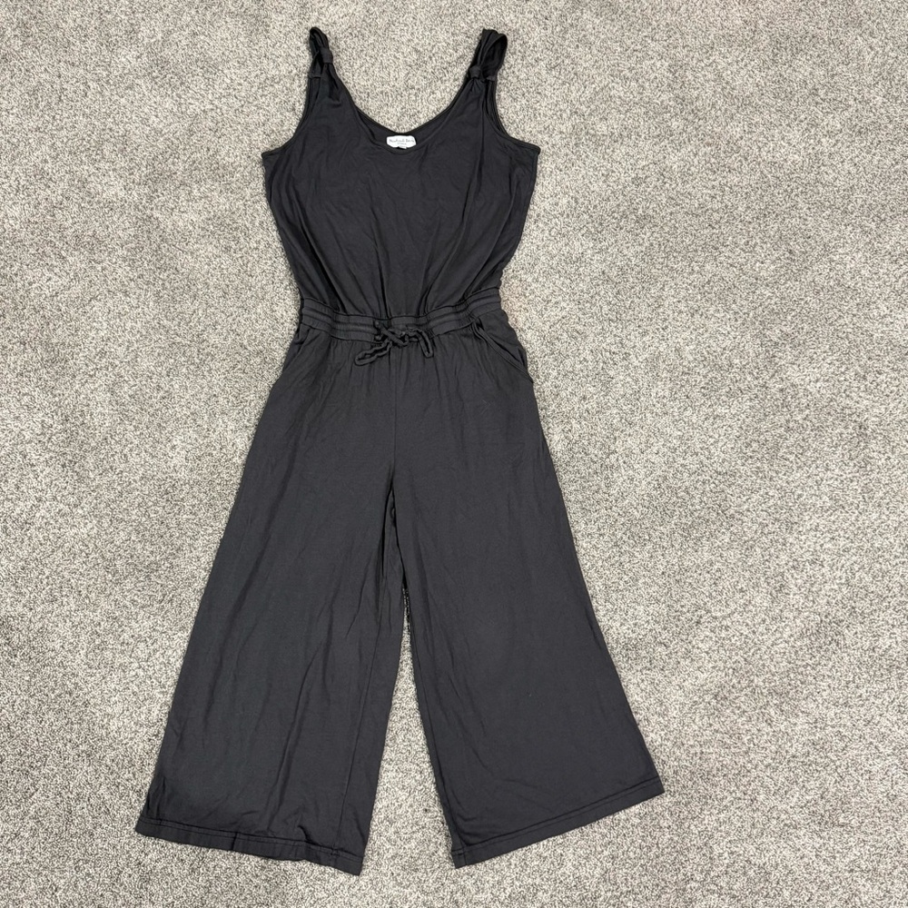 Michael Stars Grey Nicolette Wide Leg Sleeveless Jumpsuit Casual Lounge Women M - Picture 3 of 13